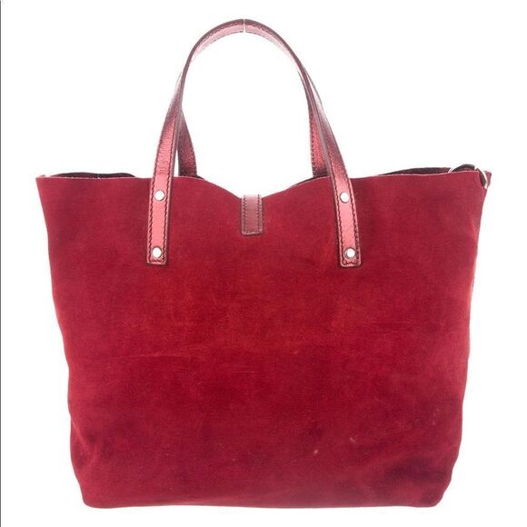 Tiffany & Co. Reversible Burgundy Suede/Leather - Picture 4 of 15